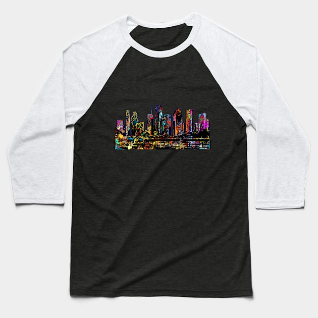 Houston covered in graffiti Baseball T-Shirt by rlnielsen4